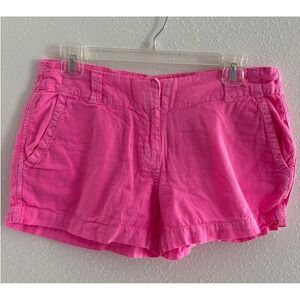 Vineyard Vines Shorts Womens 2 Pink 3" Linen Blend‎ Preppy Resort Travel Beach